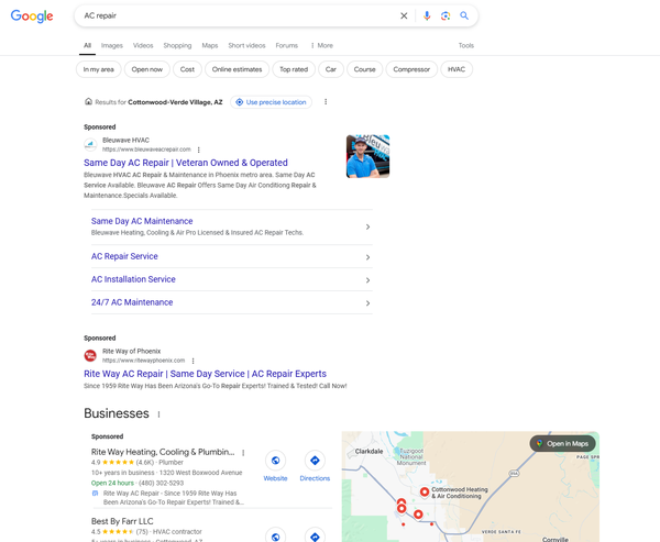 Google Search Results