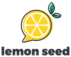 Lemon seed stacked logo grey