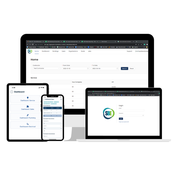 SBE App & Dashboard on multiple devices