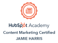 Content Marketing Certification Hub Spot Badge